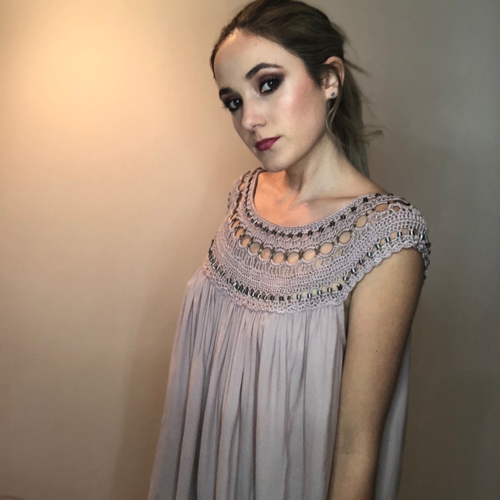 Make Me Blush Embroidered Blouse